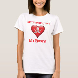 Min Booty Pirat Kärlek T-shirt