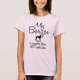 Min Borzoi är smartare än de flesta andra T Shirt