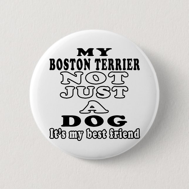 Min Boston Terrier inte precis en hund Knapp (Framsida)