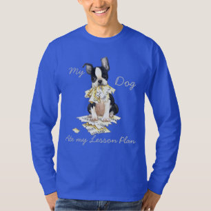 Min Boston Terrieråt som min kurs planerar Tee