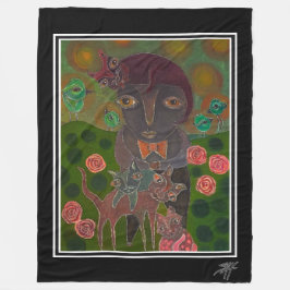 Min Bow Tie Guy Fleece Blanket