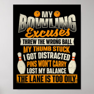 Min Bowling-kasse - Bowlareare Bowling Poster