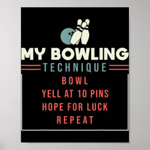 Min Bowling Technique - Bowling Poster