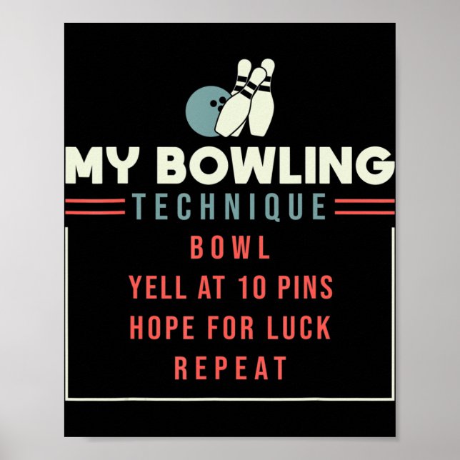 Min Bowling Technique - Bowling Poster (Framsidan)