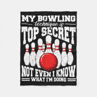 Min Bowling-teknik är topphemlig, klyvning B Fleecefilt