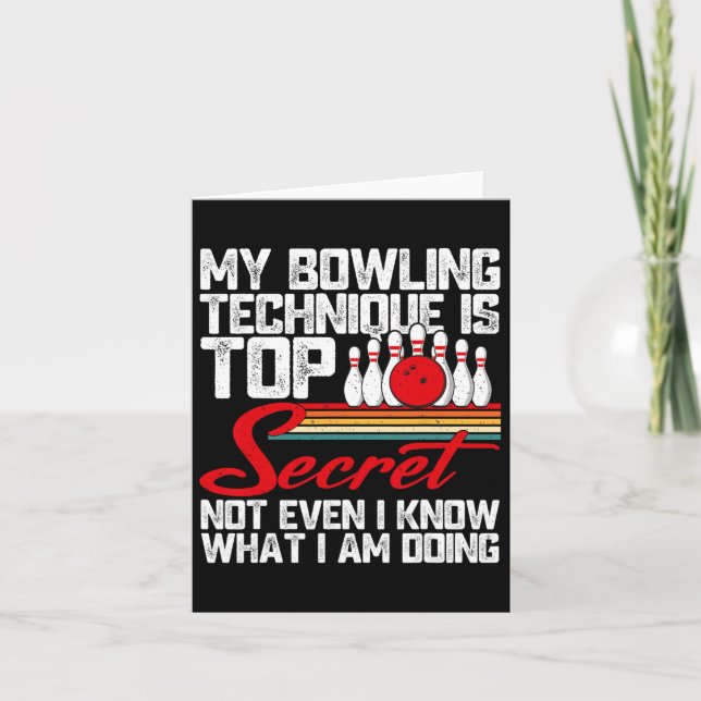 Min Bowling-teknik är topphemlig, snålsparv Kort (Framsida)