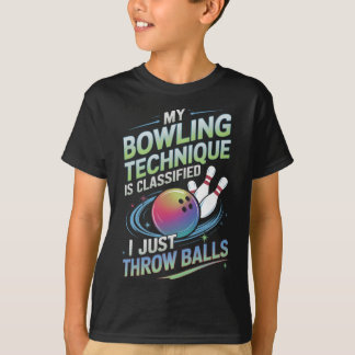 Min Bowling-teknik är urklippt. Jag kastar bara T Shirt