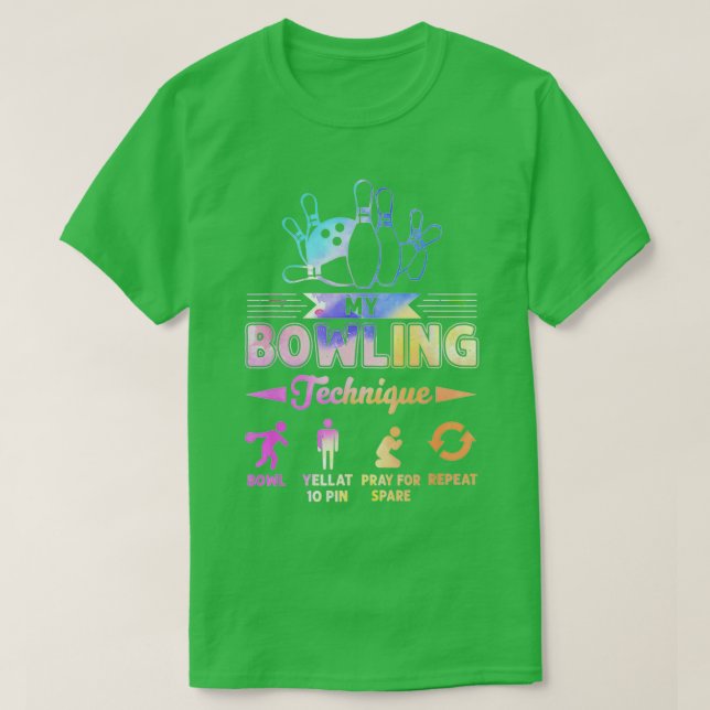 Min bowlingteknik min kärlek Bowling T Shirt (Design framsida)
