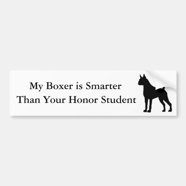 Min boxare är mer smart än din hederstudent bildekal (Framsidan)