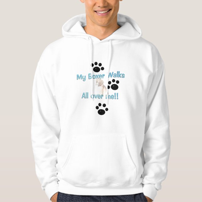 Min boxare går all över mig swearshirt sweatshirt (Framsida)