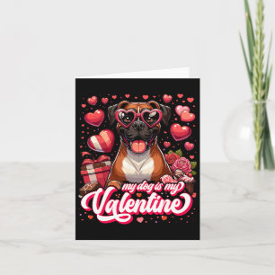 Min Boxer är min valentin-tröja Hundälskare Outfit Kort