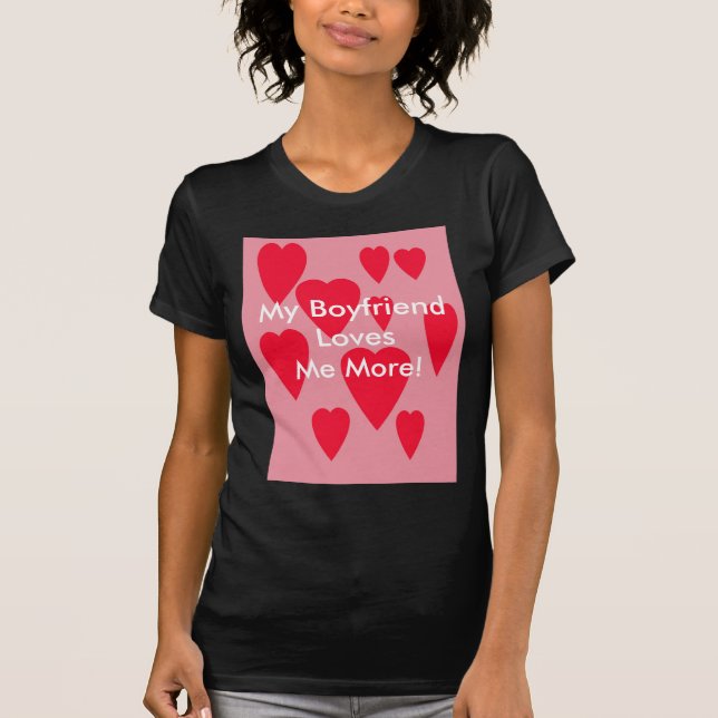 , Min BoyfriendLoves mig mer! Tröja (Framsida)