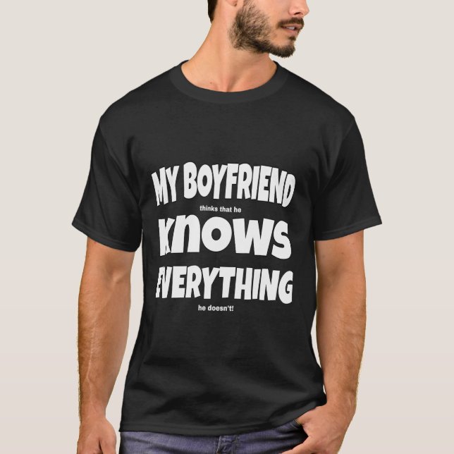 Min Boykompis känner till allt Slogan Boykompis T Shirt (Framsida)