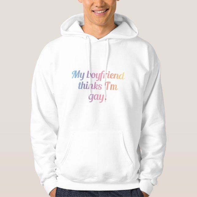 Min Boykompis tror att jag är Gay Hoodie (Framsida)