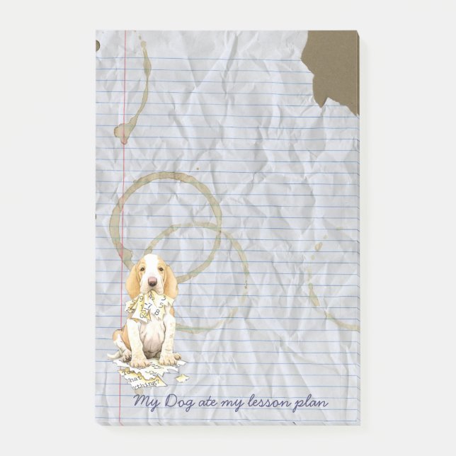 Min Bracco Italiano Ate Min Lesson-plan Post-it Block (Framsida)