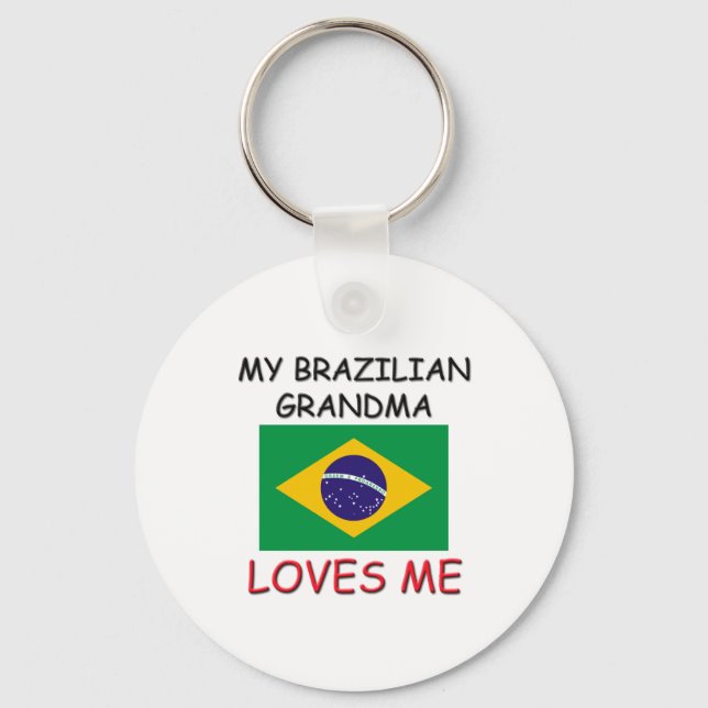 Min brasilianska mormor Kärlek me Nyckelring (Framsida)