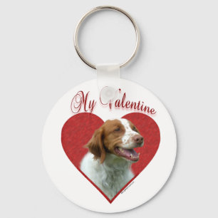 Min Bretagne spanjor Valentine Nyckelring