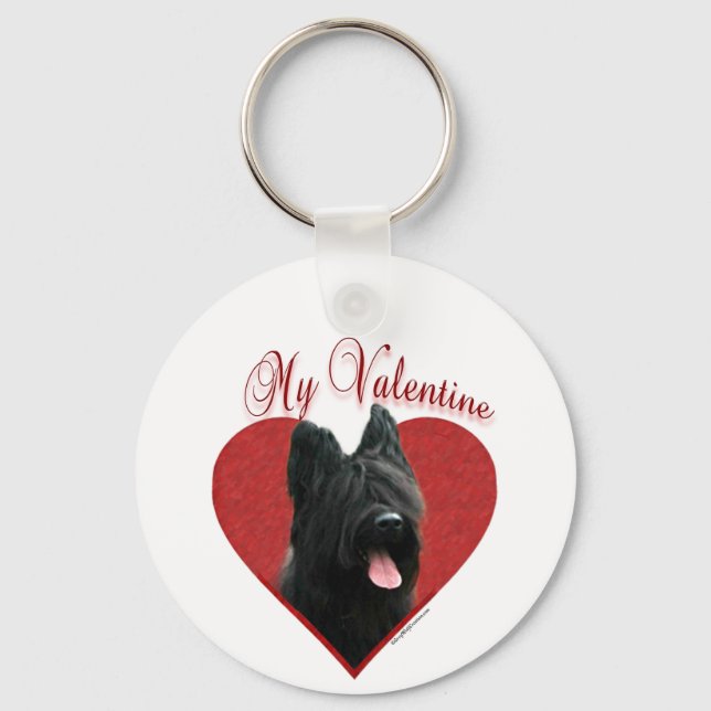 Min Briard Valentine Nyckelring (Framsida)