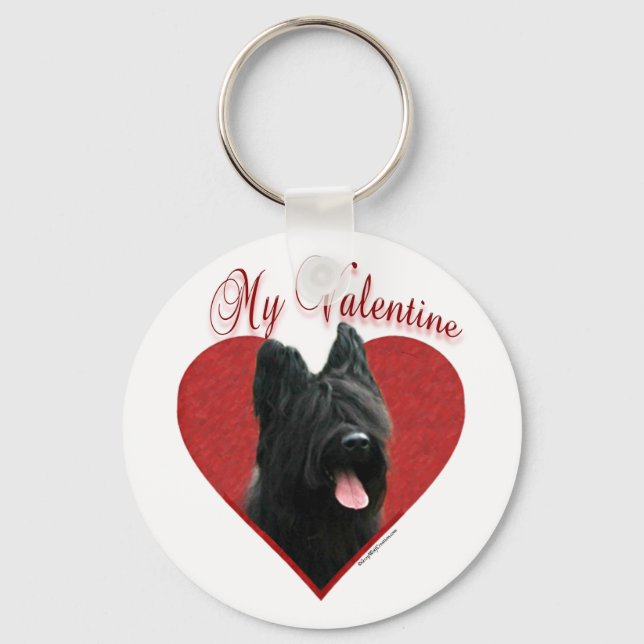 Min Briard Valentine Nyckelring (Framsida)