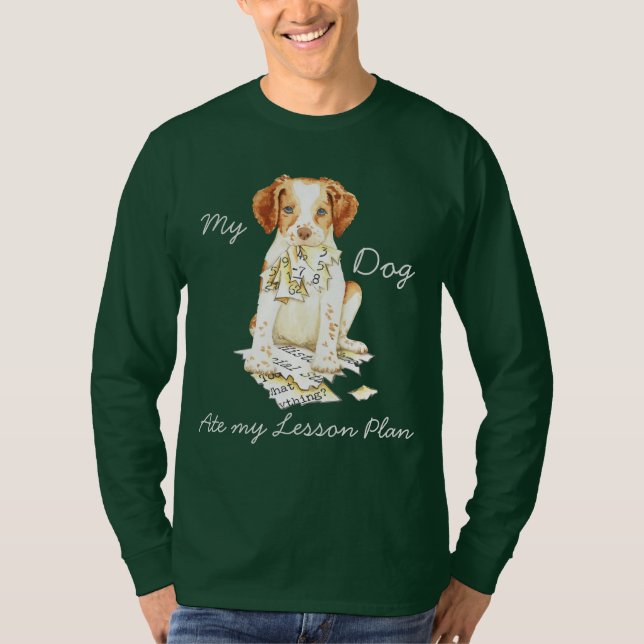 Min Brittany åt min kurs planerar T-shirt (Framsida)