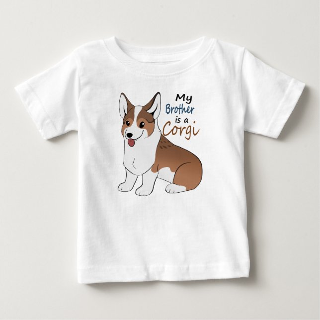 Min broder är en Sabile Corgi T Shirt (Framsida)