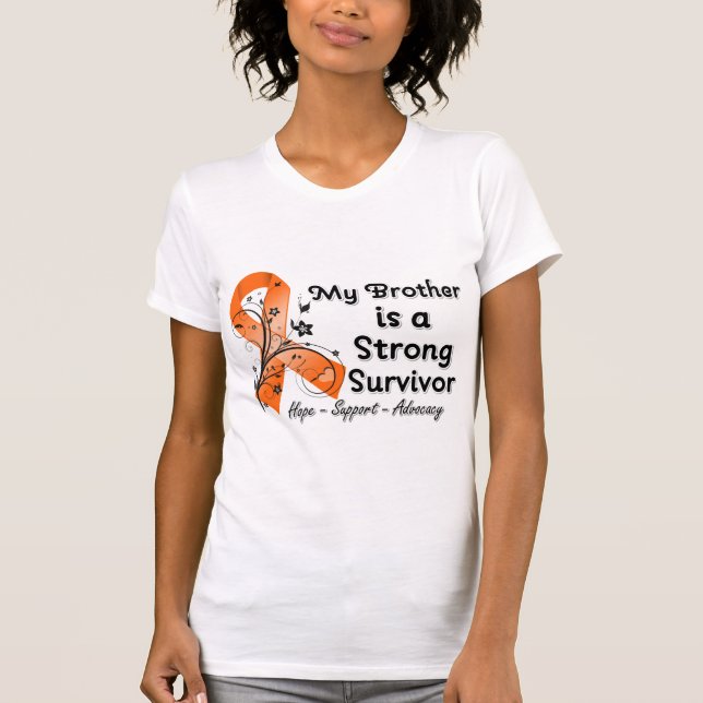 Min broder är ett starkt överlevandeorangeband tee (Framsida)