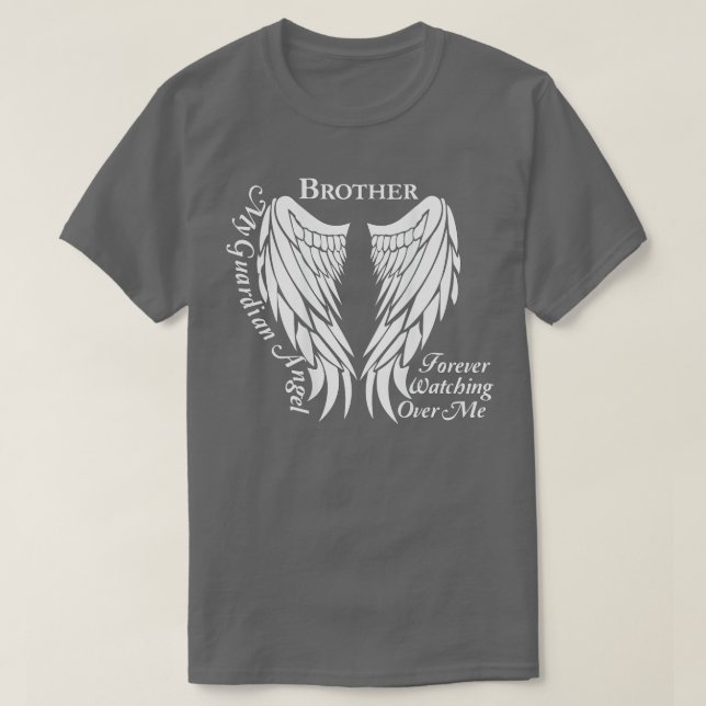 Min broder är min Guardian Angel Memorial Gift  T Shirt (Design framsida)