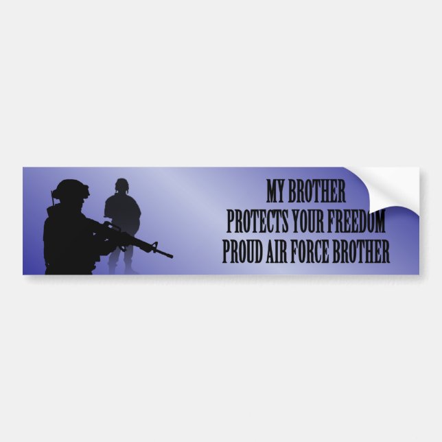 Min broder skyddar din frihet (flygvapen Brothe Bildekal (Framsidan)