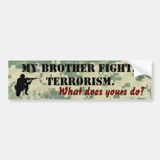Min broder slåss terrorism bildekal