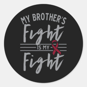 Min broderns kamp är min "Fight Sickle Cell Anemia Runt Klistermärke
