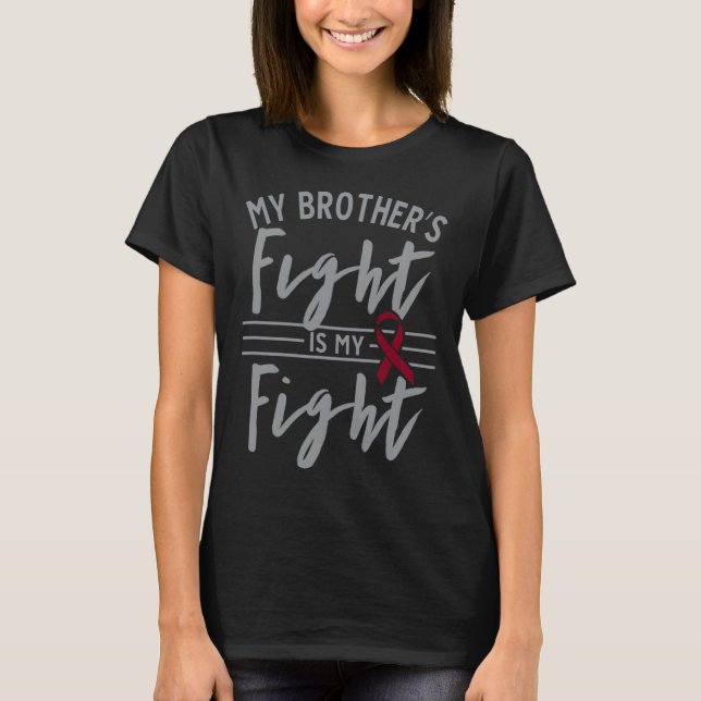 Min broderns kamp är min "Fight Sickle Cell Anemia T Shirt (Framsida)