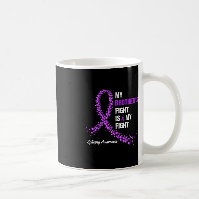 Min broders kamp är min kamp för epilepsimedvetenh kaffemugg (Höger)