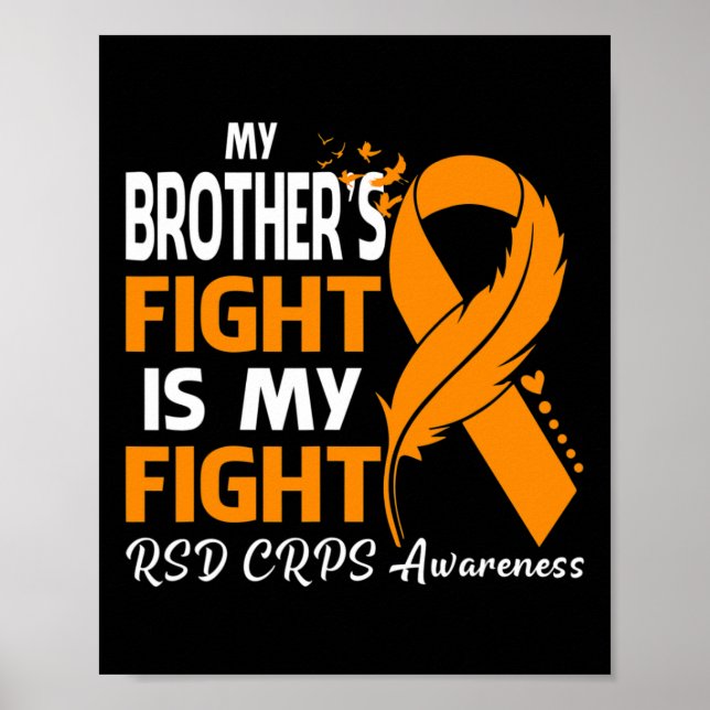 Min broders kamp är min kamp mot RSD Crps Awarenes Poster (Framsidan)