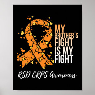 Min broders kamp är min medvetenhet om RSD Crps Poster