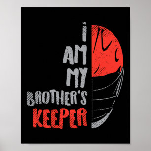 Min broders Keeper Lacrosse Funny Defence Lax Goa Poster