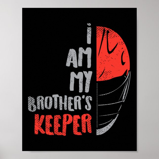 Min broders Keeper Lacrosse Funny Defence Lax Goa Poster (Framsidan)