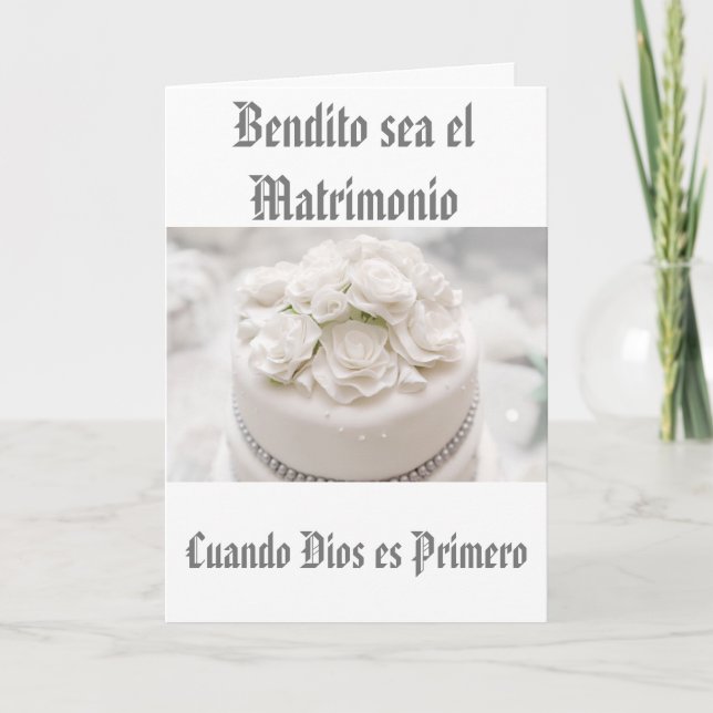 Min Bröllop-samling välsignad är giftermål Kort (Framsida)