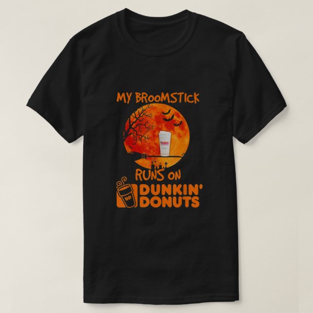 Min Broomstick Springa på Dunkinâ€™ Donuts T Shirt (Design framsida)