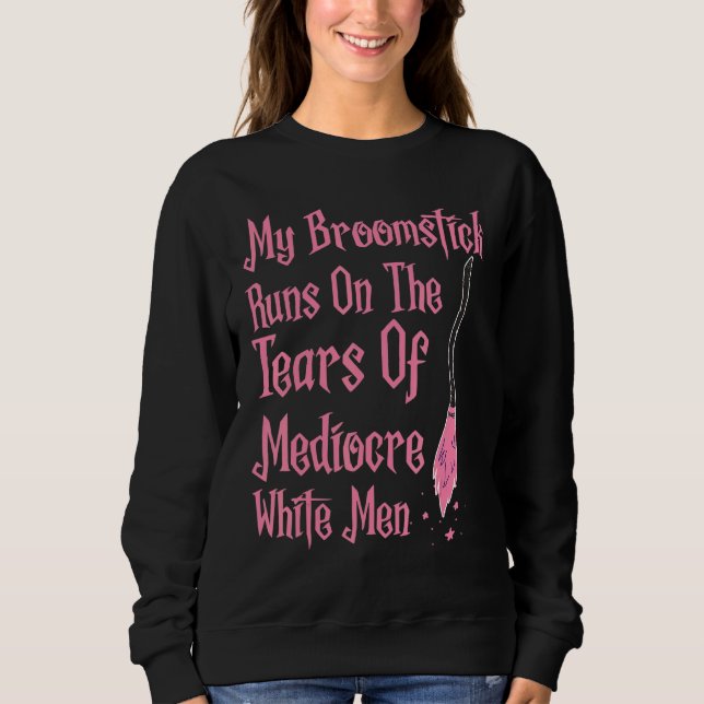 Min Broomstick Springa på Tårarna Mediocre White T Shirt (Framsida)