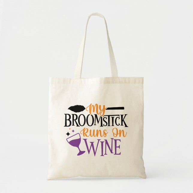 Min Broomstick Springa på Vin Tygkasse (Framsidan)