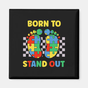 Min bror är Au-some Autism Awareness Autistic Li Magnet