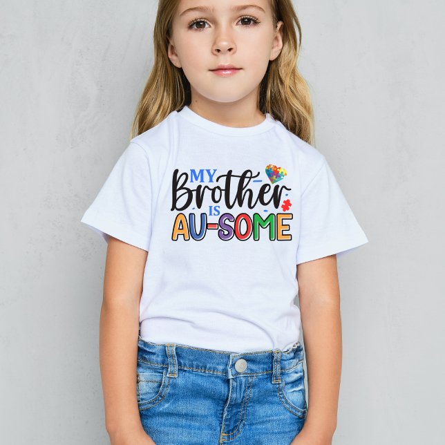 Min bror är AU-SOME, Autism Awareness T Shirt (Skapare uppladdad)