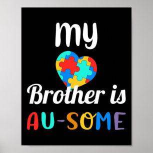 Min bror är en Au-some Autism-medvetenhet Poster