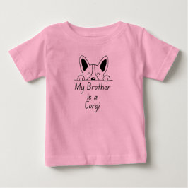 'Min bror är en Corgi' Lekfull familj som älskar h T Shirt