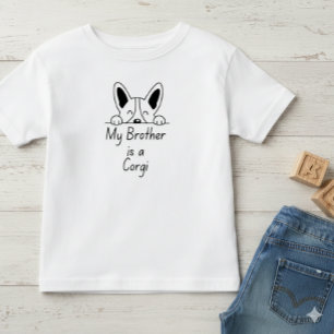 Min bror är en Corgi' Rolig familj som älskar hund T Shirt