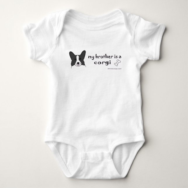 Min bror är en Corgi T Shirt (Framsida)