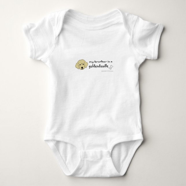 Min bror är en goldendoodle tee shirt (Framsida)