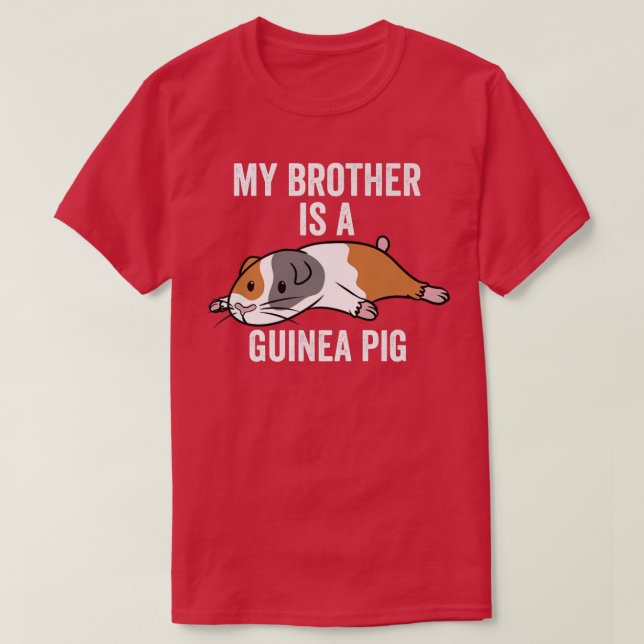 Min bror är en Gris-bonuspremie i Guinea T Shirt (Design framsida)