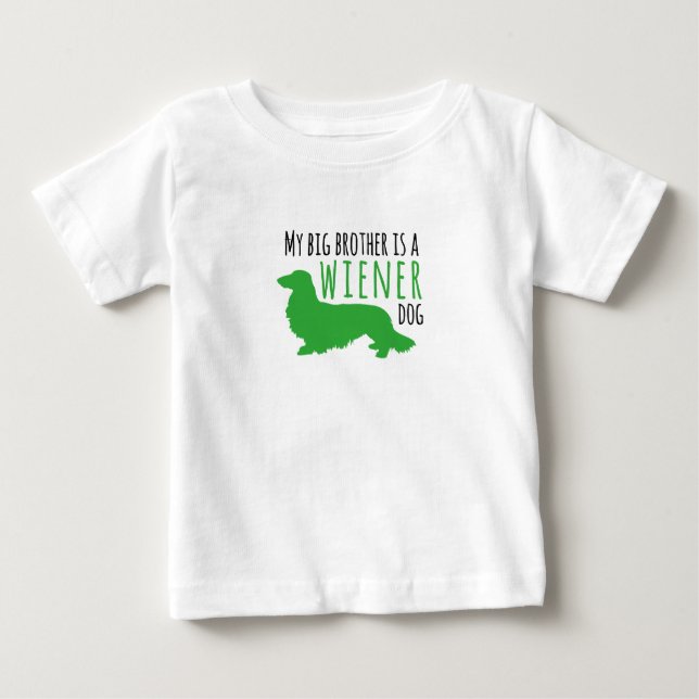 Min bror är en långhårig wiener t-shirt (Framsida)