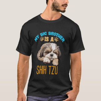 Min bror är en Shih Tzu Hund aveln T Shirt